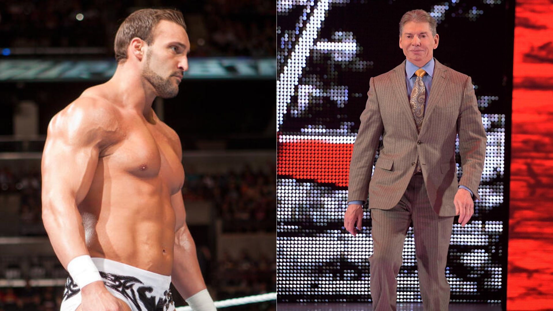 Chris Adonis (left); Vince McMahon (right)