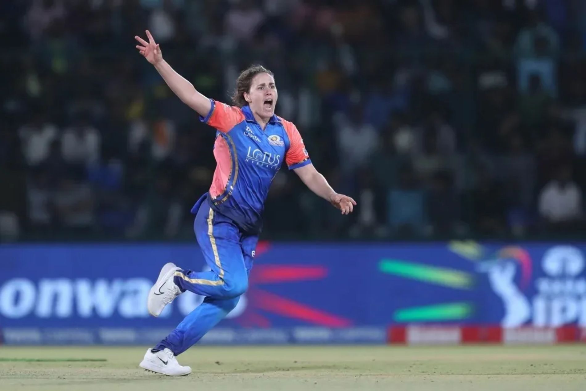 Nat Sciver-Brunt celebrates a wicket. (Pic: wplt20.com)