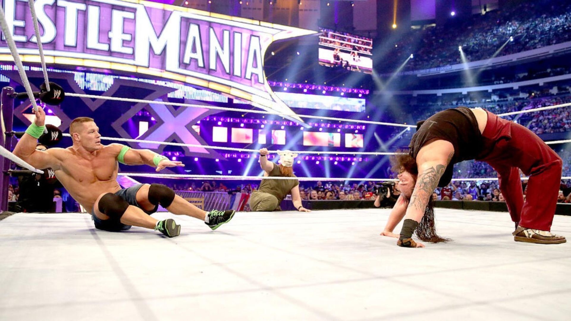 Wyatt and Cena at WrestleMania XXX