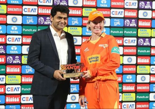 Beth Mooney bagging the Player of the Match award