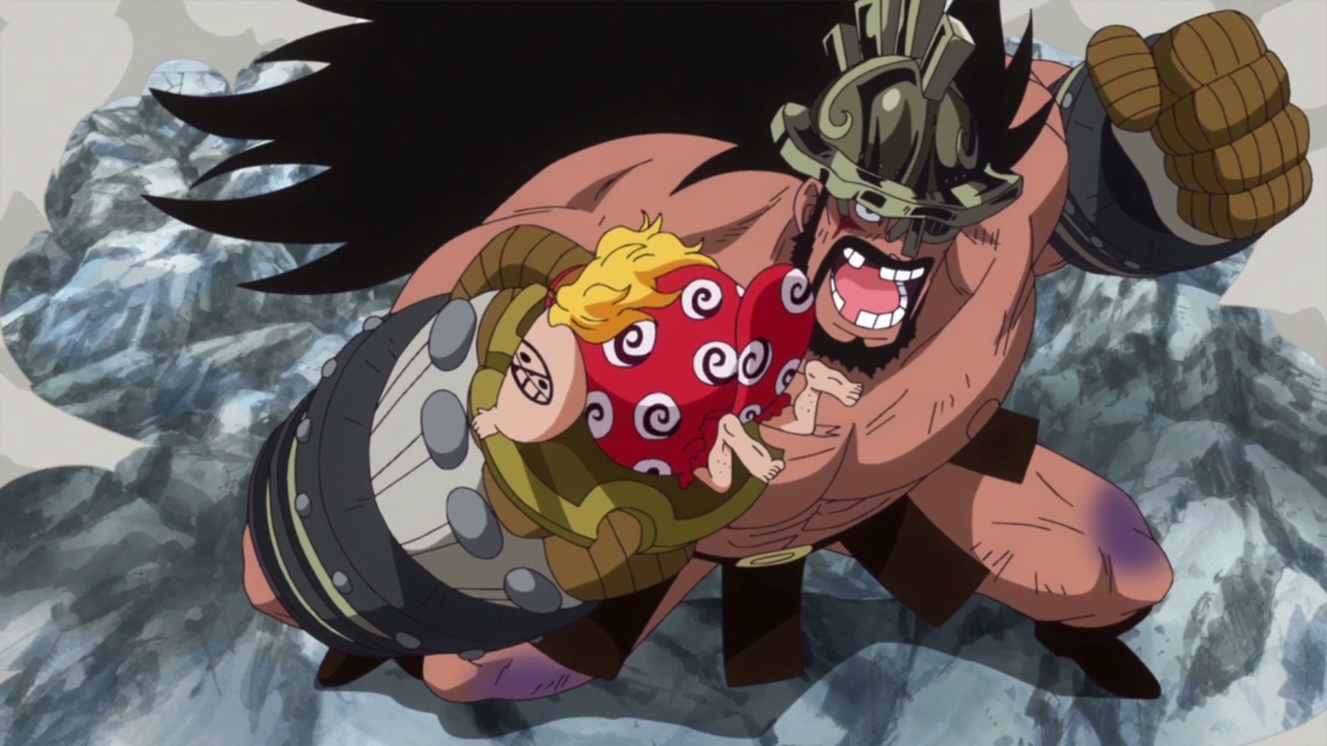 Hajrudin defeating Machvise as seen in the One Piece anime (Image via Toei Animation)