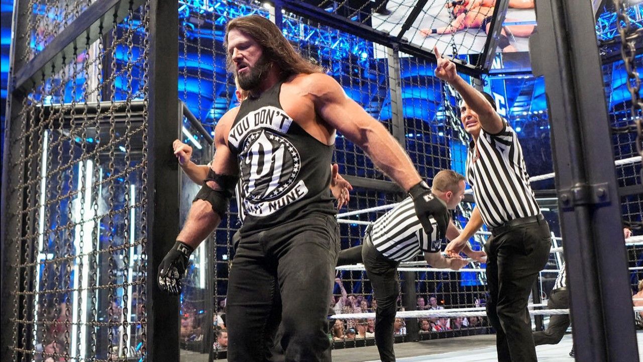 AJ Styles attacked LA Knight at Elimination Chamber