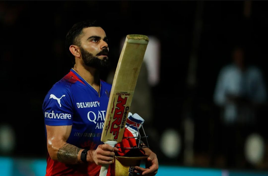 Virat Kohli carried his bat for RCB vs KKR