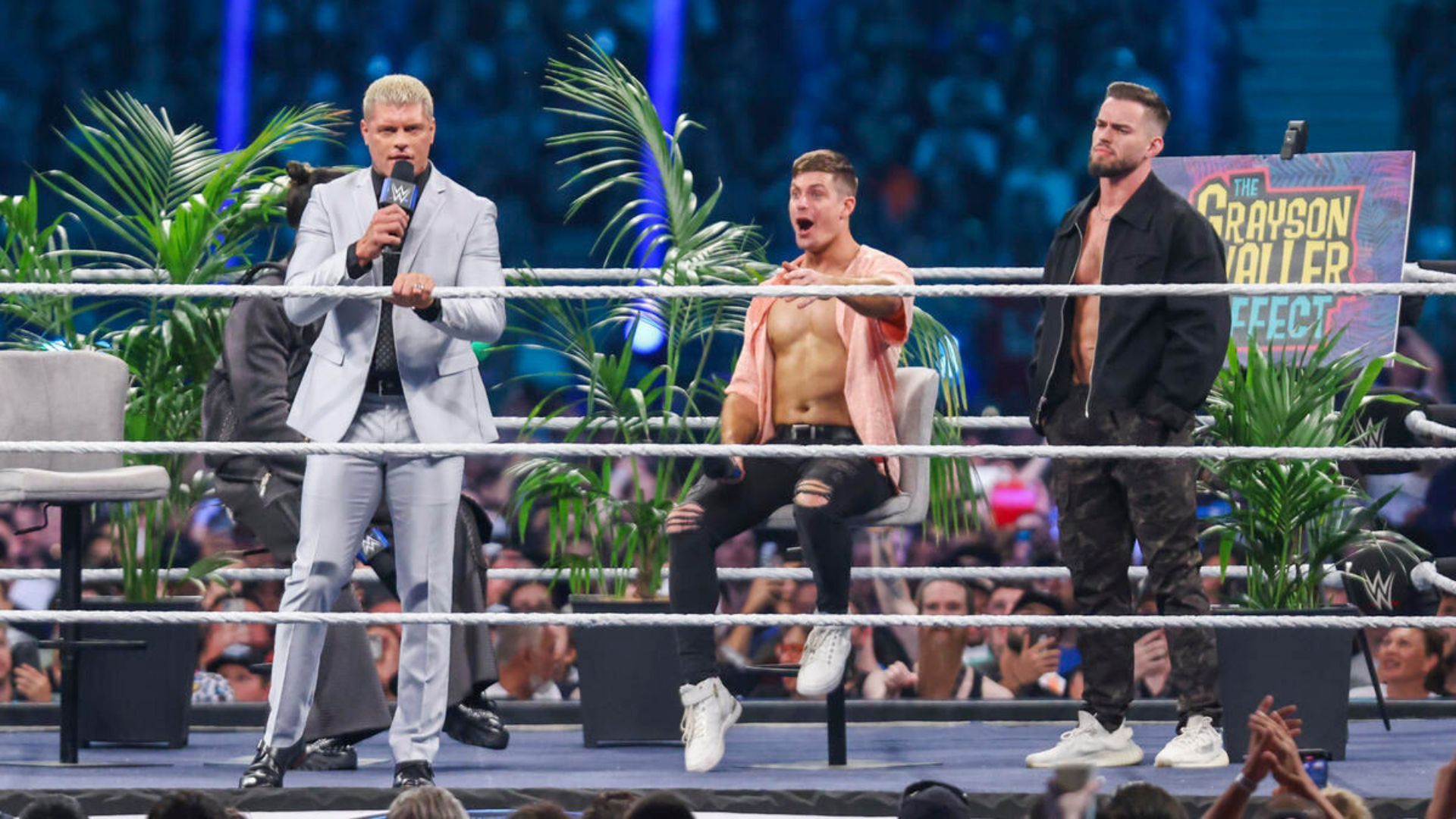 Cody issues a challenge against The Rock at the 2024 Elimination Chamber