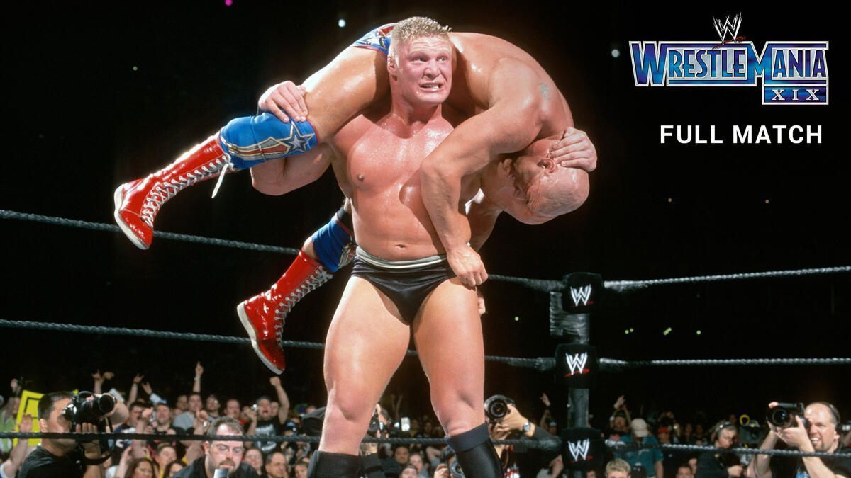 Brock Lesnar vs Kurt Angle at WrestleMania 19