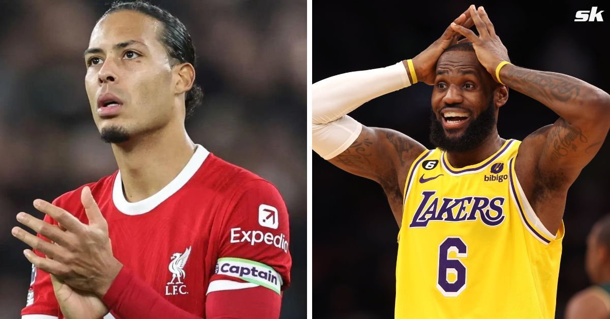 Virgil van Dijk (left) and LeBron James