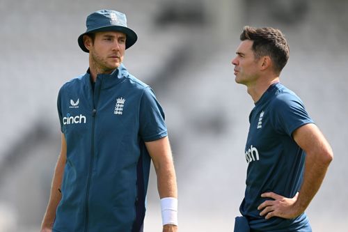 Stuart Broad and James Anderson. (Credits: Getty)