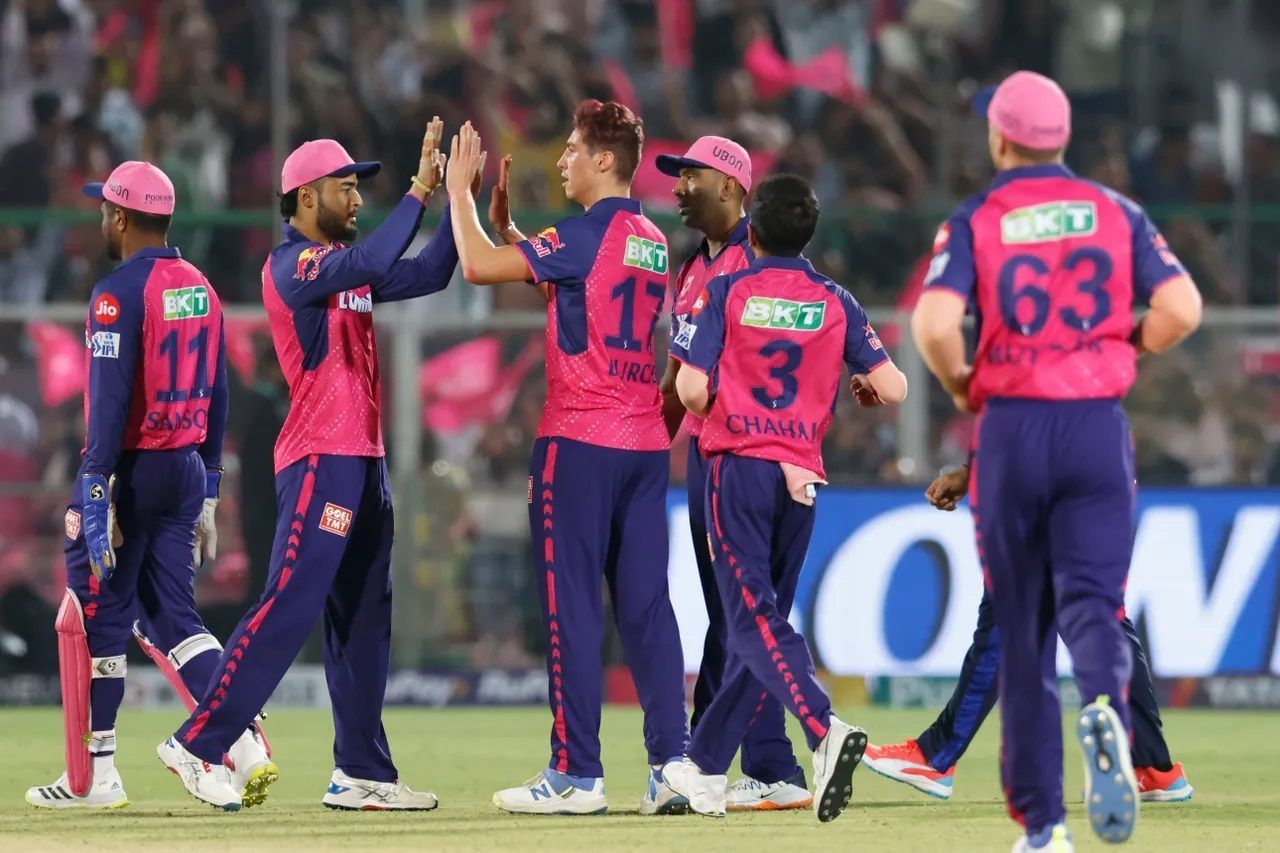 Nandre Burger gave the Rajasthan Royals their first two breakthroughs. [P/C: iplt20.com]