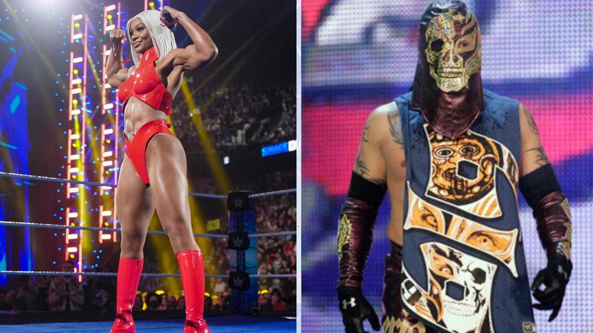 Jade Cargill and Rey Mysterio will both be at WrestleMania (Images: wwe.com).