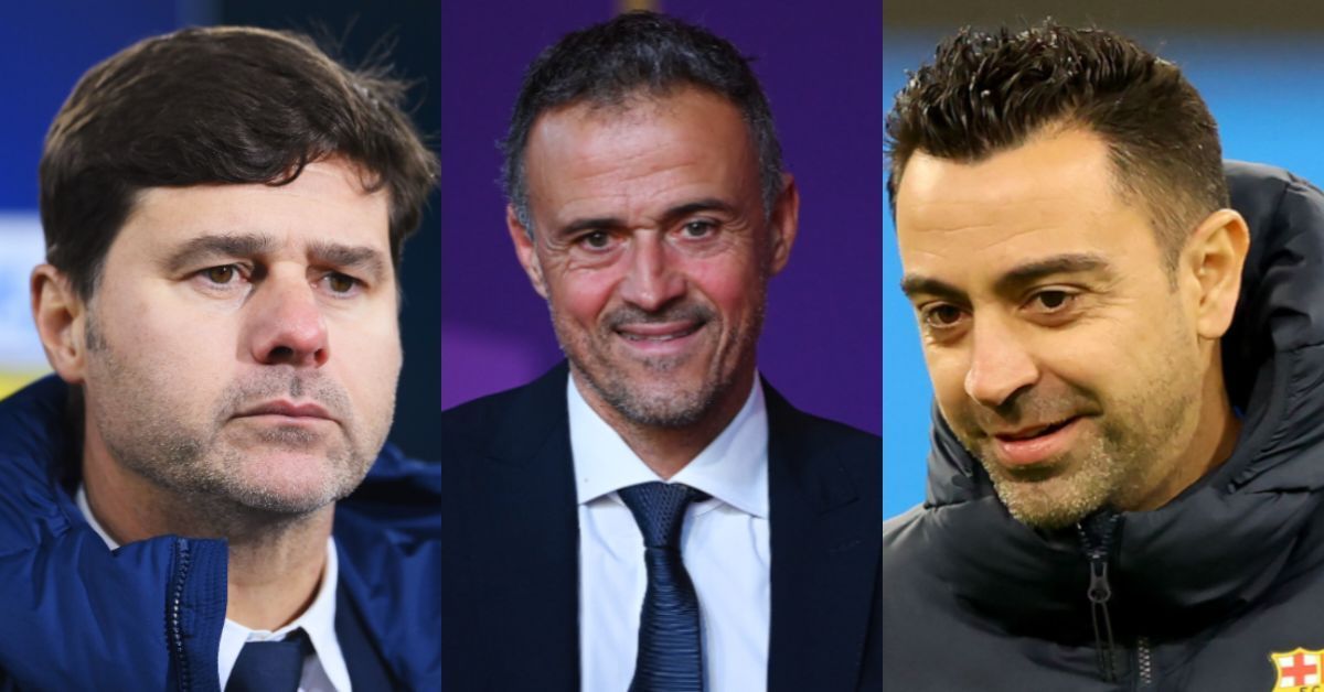 Mauricio Pochettino, Luis Enrique and Xavi Hernandez 