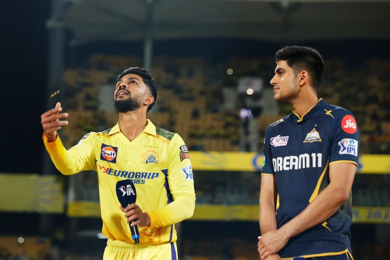 Ruturaj Gaikwad and Shubman Gill at the toss (Image: IPLT20)