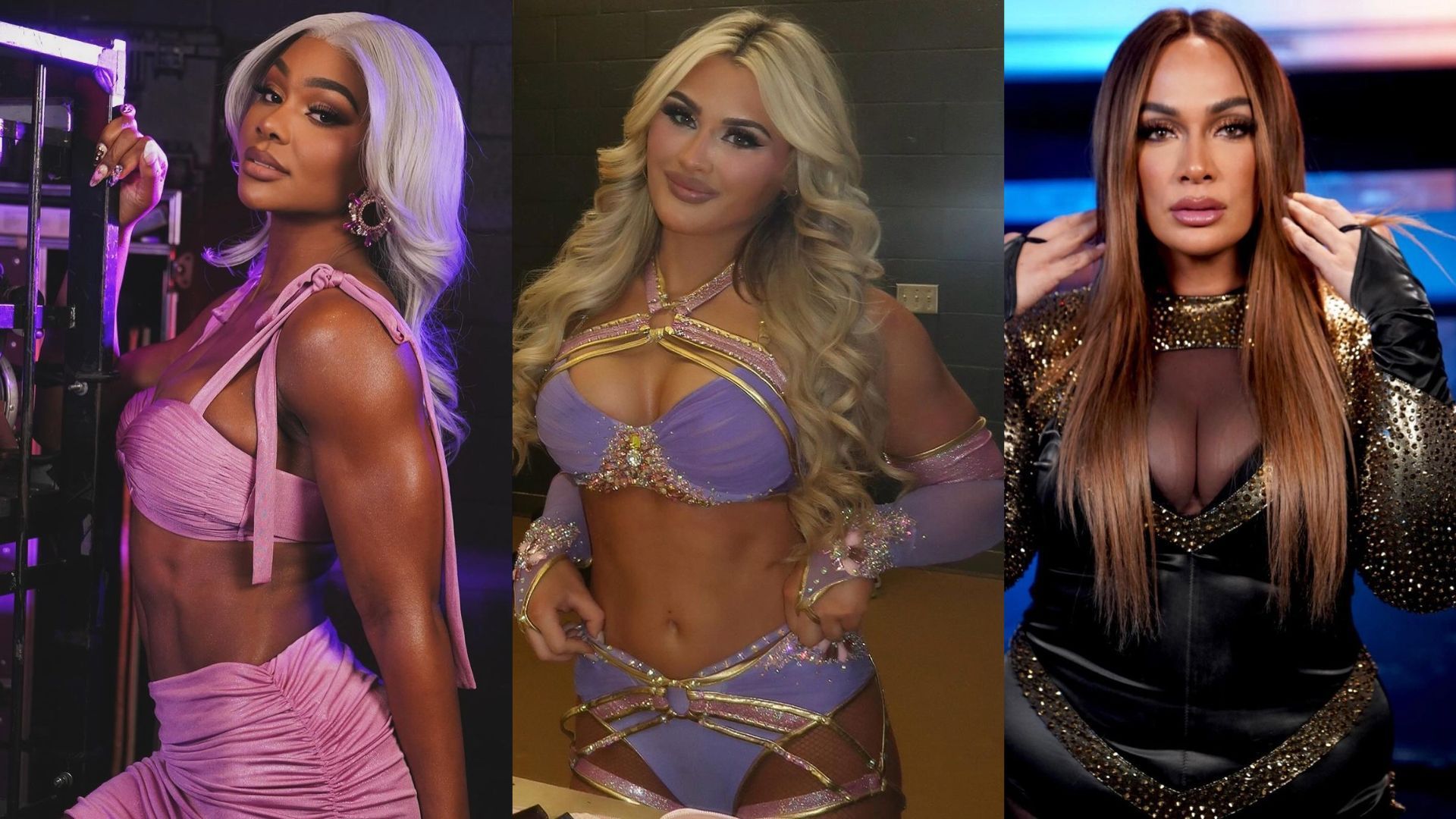 Jade Cargill, Tiffany Stratton, and Nia Jax. (From left to right)