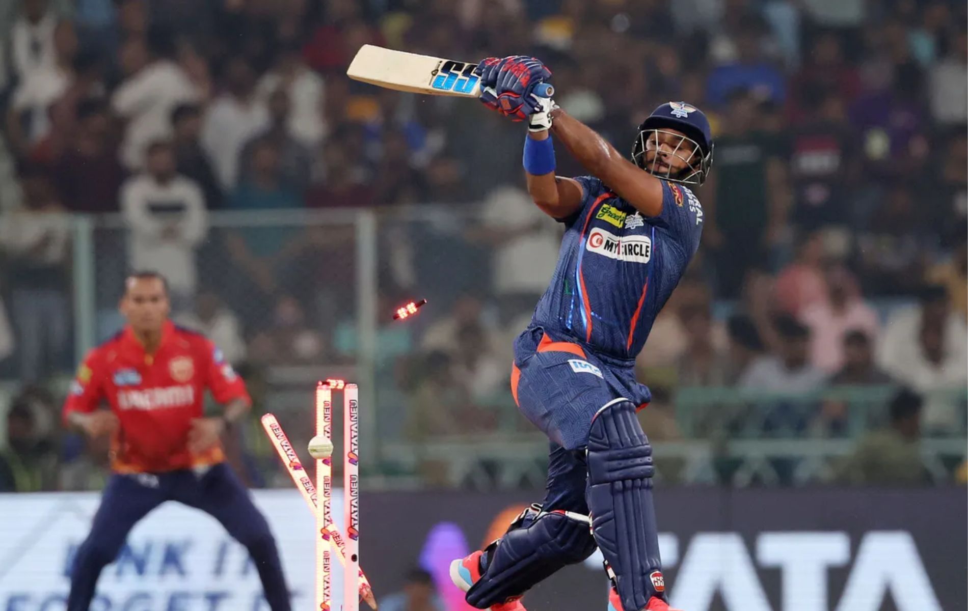 Nicholas Pooran scored 42 runs off 21 balls. 