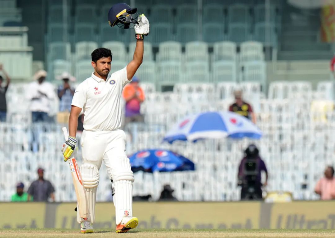 Karun Nair after his 300 vs England, 2016