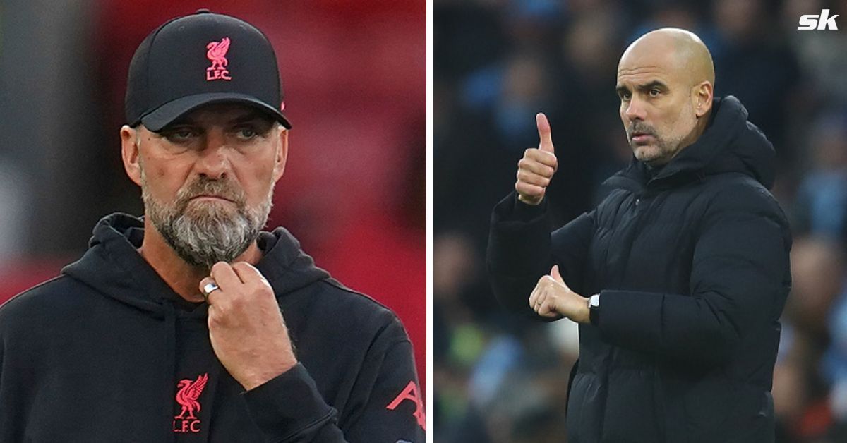 Liverpool boss Jurgen Klopp and Manchester City manager Pep Guardiola