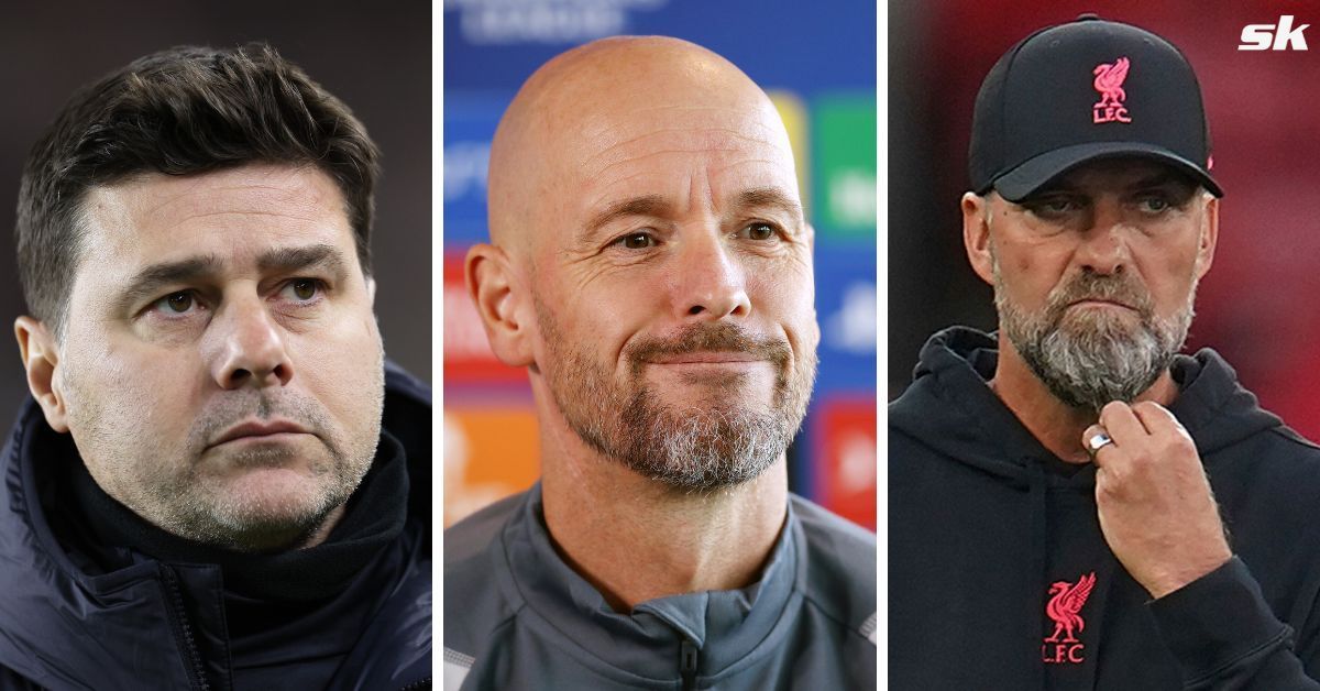 Chelsea boss Mauricio Pochettino, Manchester United manager Erik ten Hag and Liverpool tactician Jurgen Klopp (from left to right)