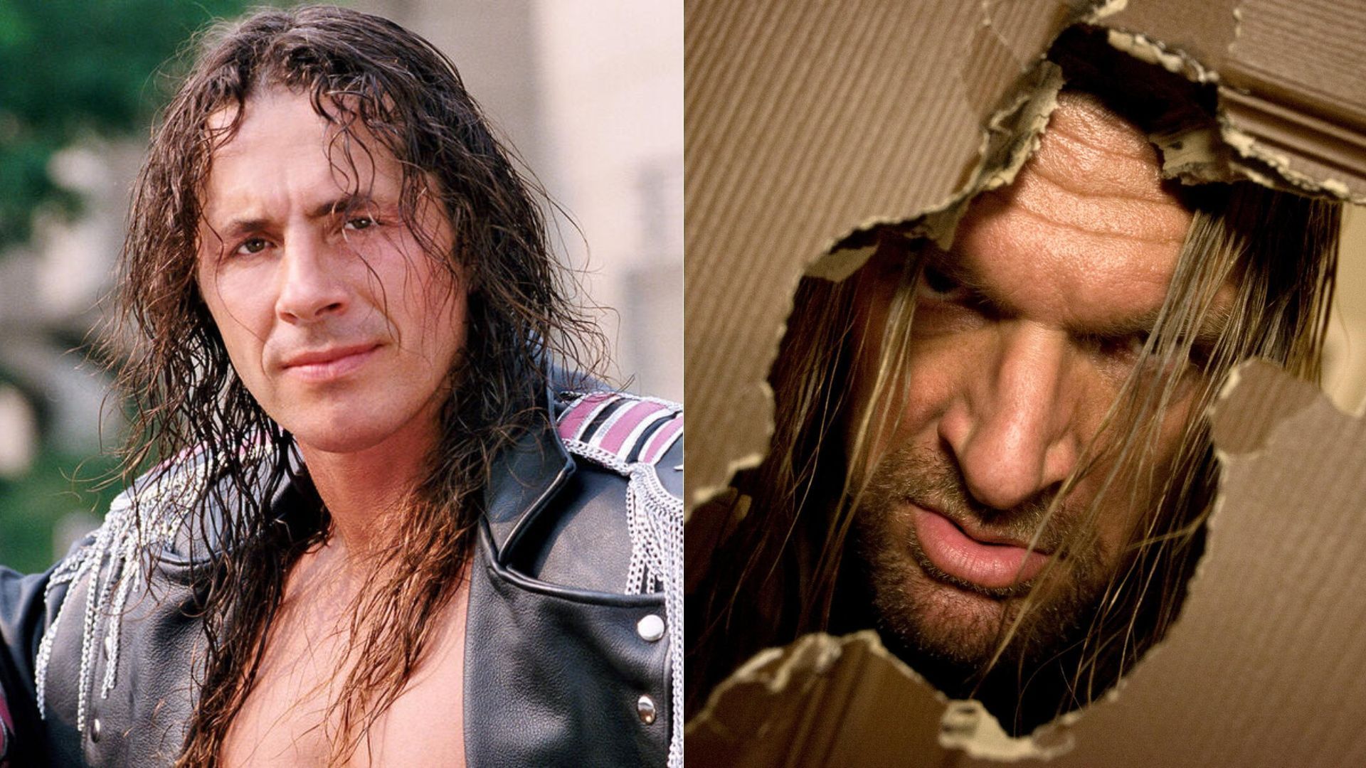 Bret Hart (left); Triple H (right)