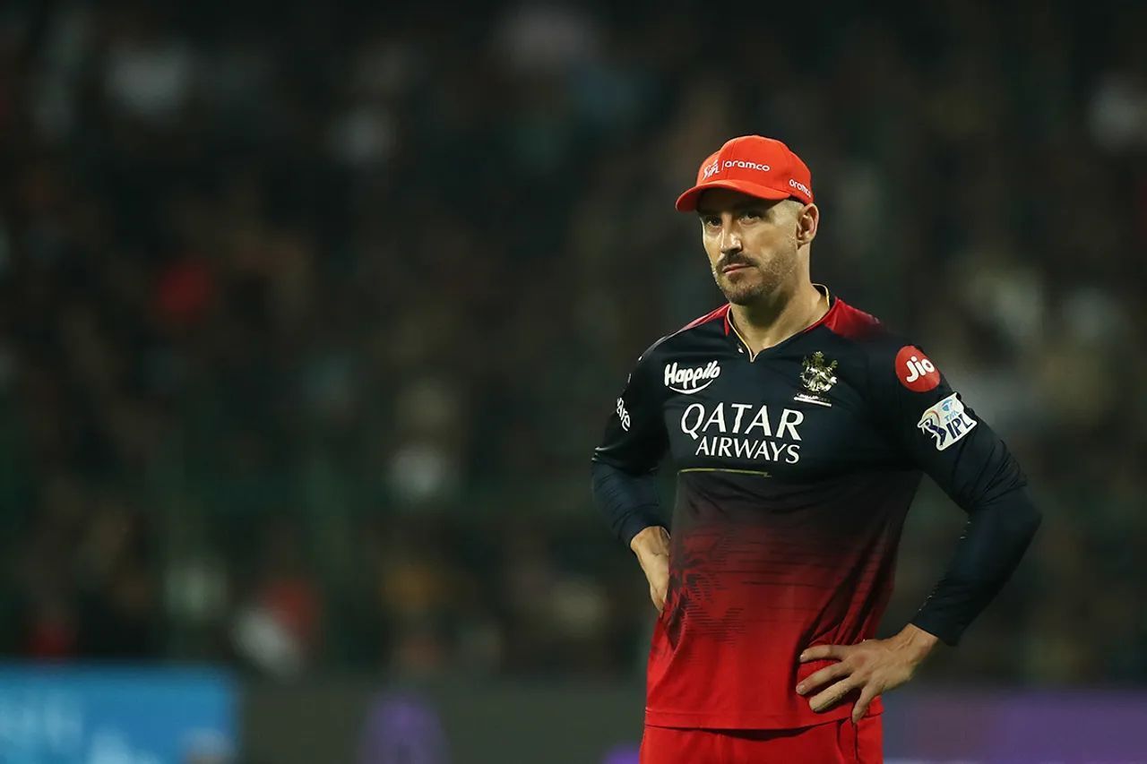 Faf du Plessis of RCB (Credits: iplt20.com)