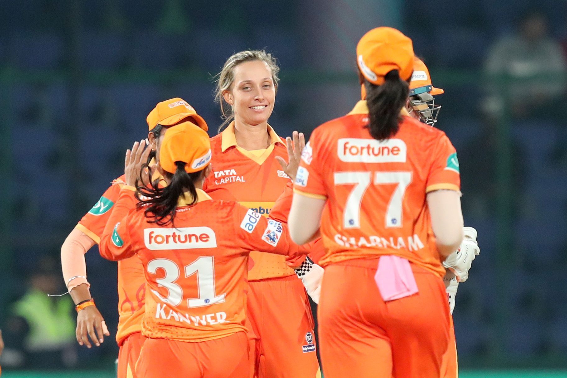 Gujarat Giants defeated Royal Challengers Bangalore tonight (Image: WPL/Facebook)