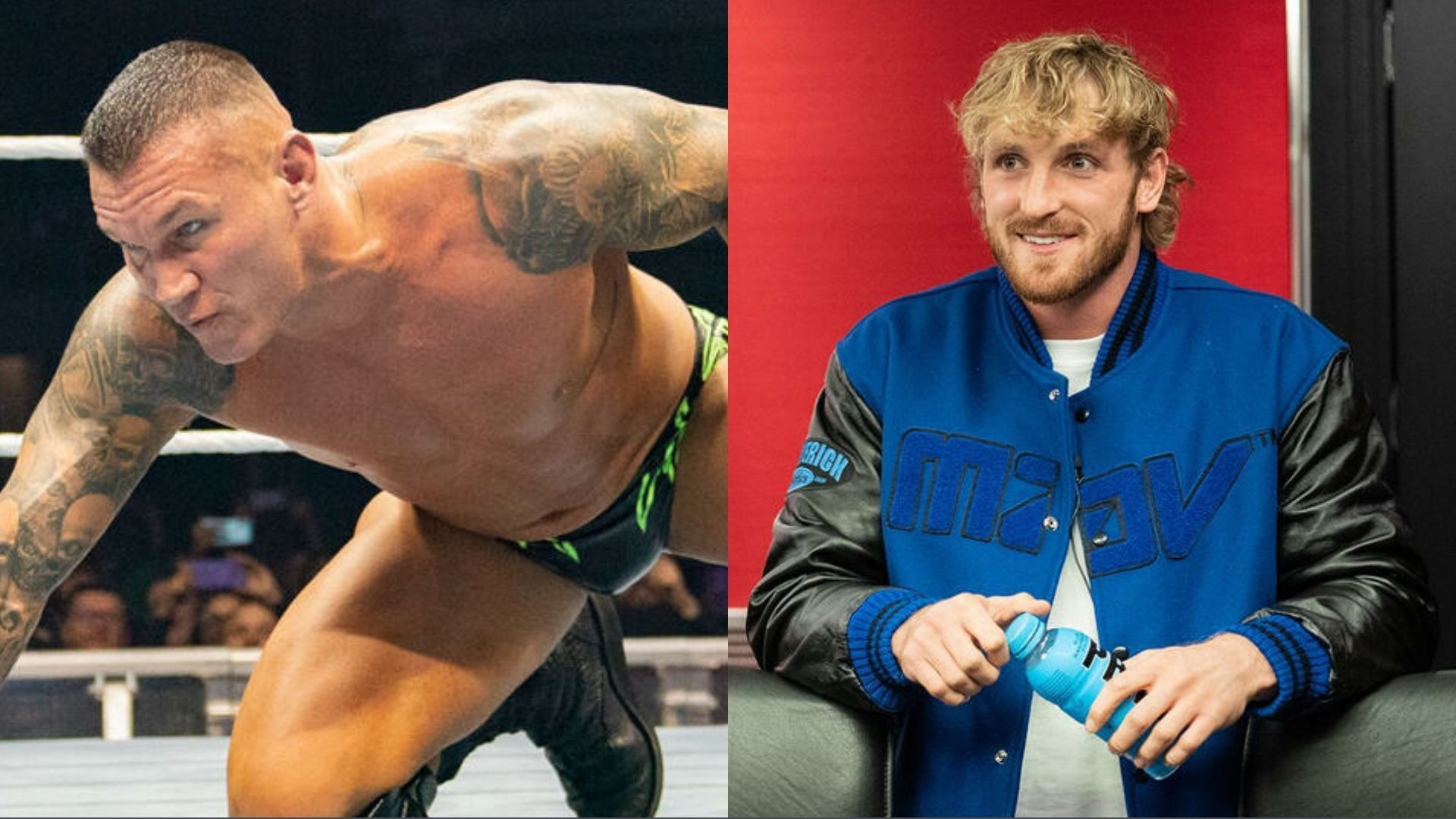 Randy Orton (left); Logan Paul (right) 