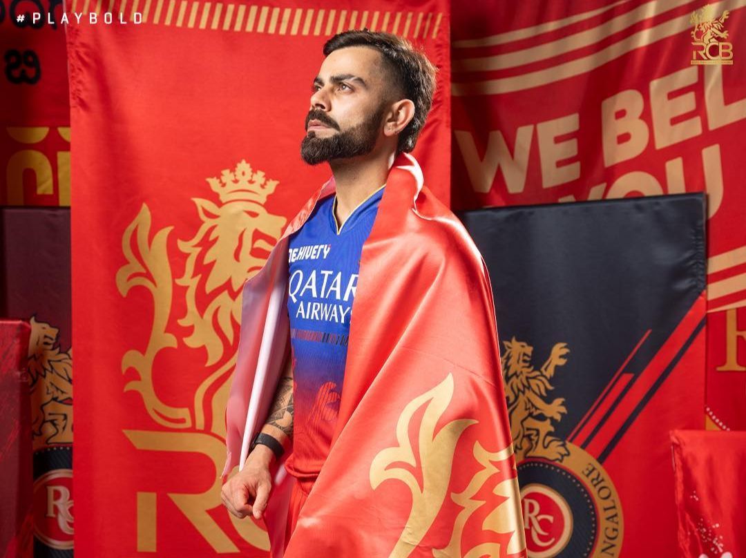 Virat Kohli during RCB photoshoot