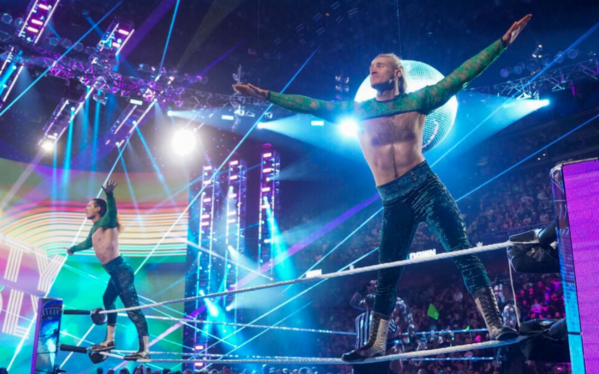 Pretty Deadly during their SmackDown entrance