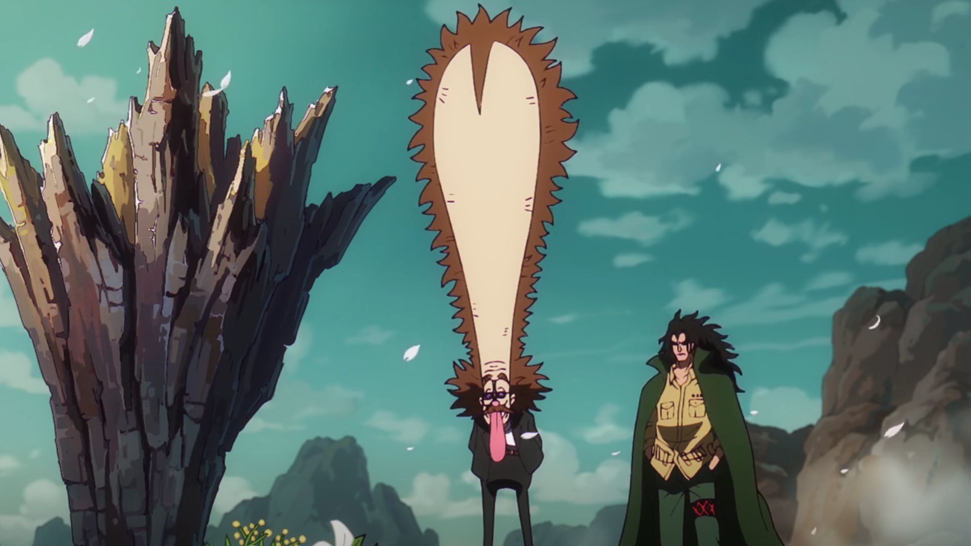 Vegapunk and Dragon at Ohara as seen in One Piece (Image via Toei)