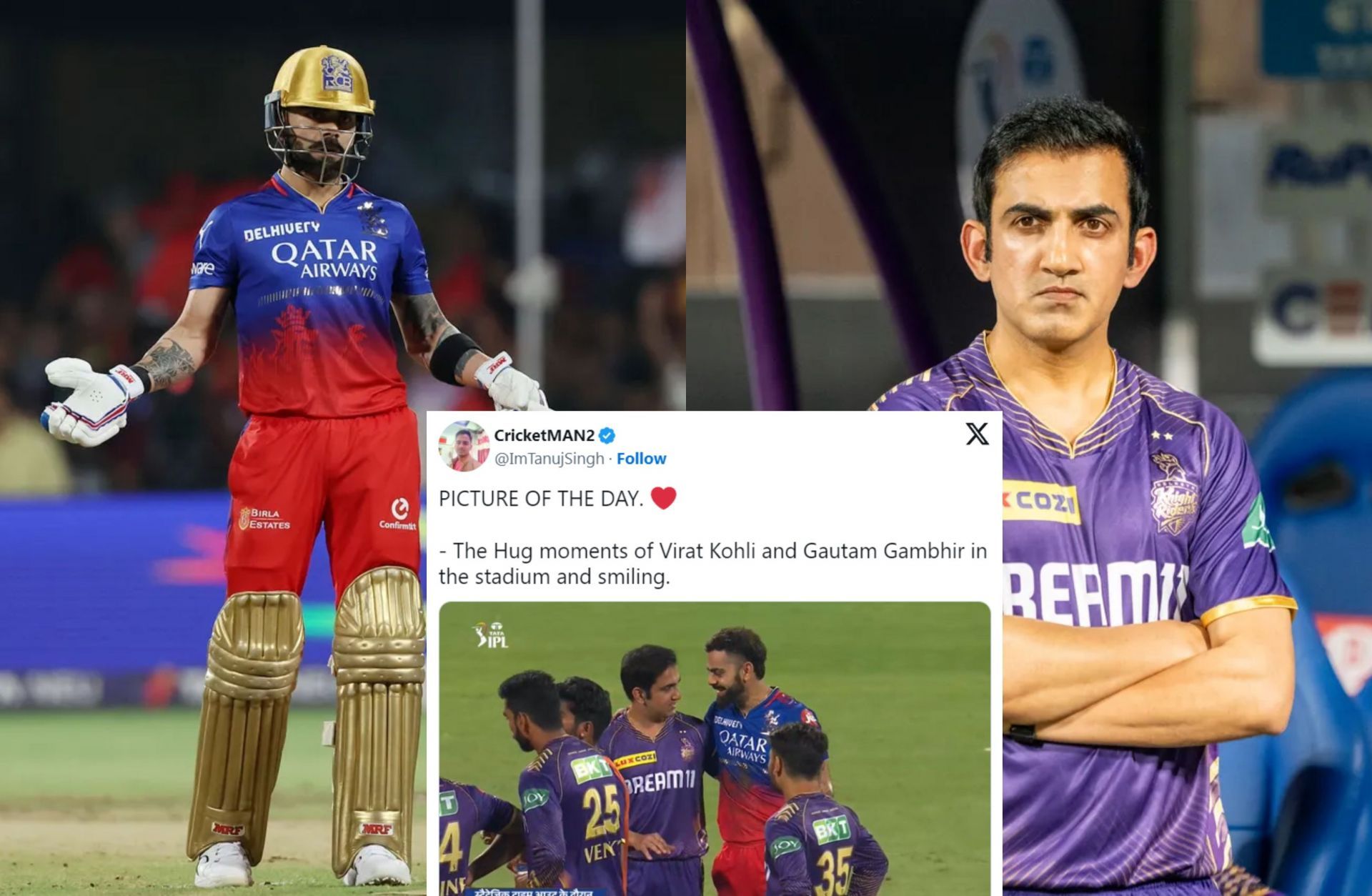 [Watch] Virat Kohli Hugs Gautam Gambhir Cordially During Strategic ...