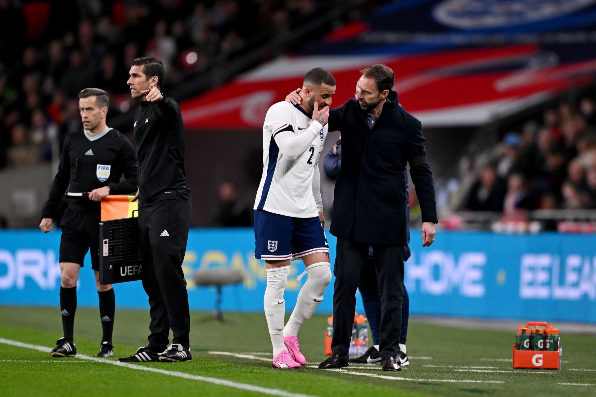 Kyle Walker could miss the clash due to a hamstring issue.