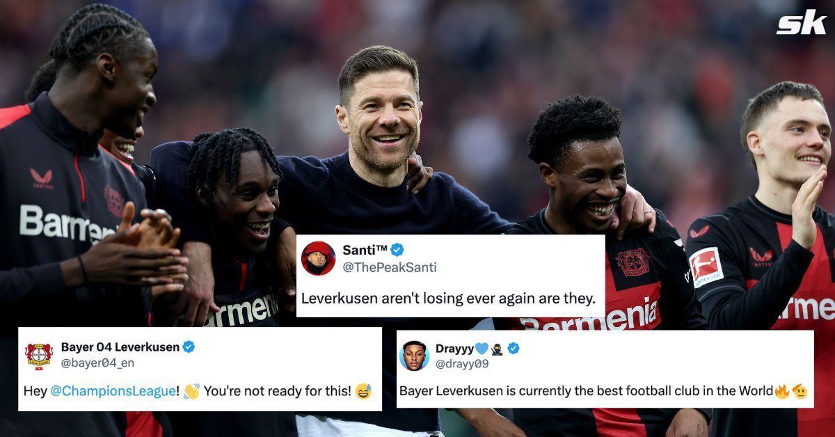 Fans reacted on X as Bayer Leverkusen extended their unbeaten run to 39 games in all competitions