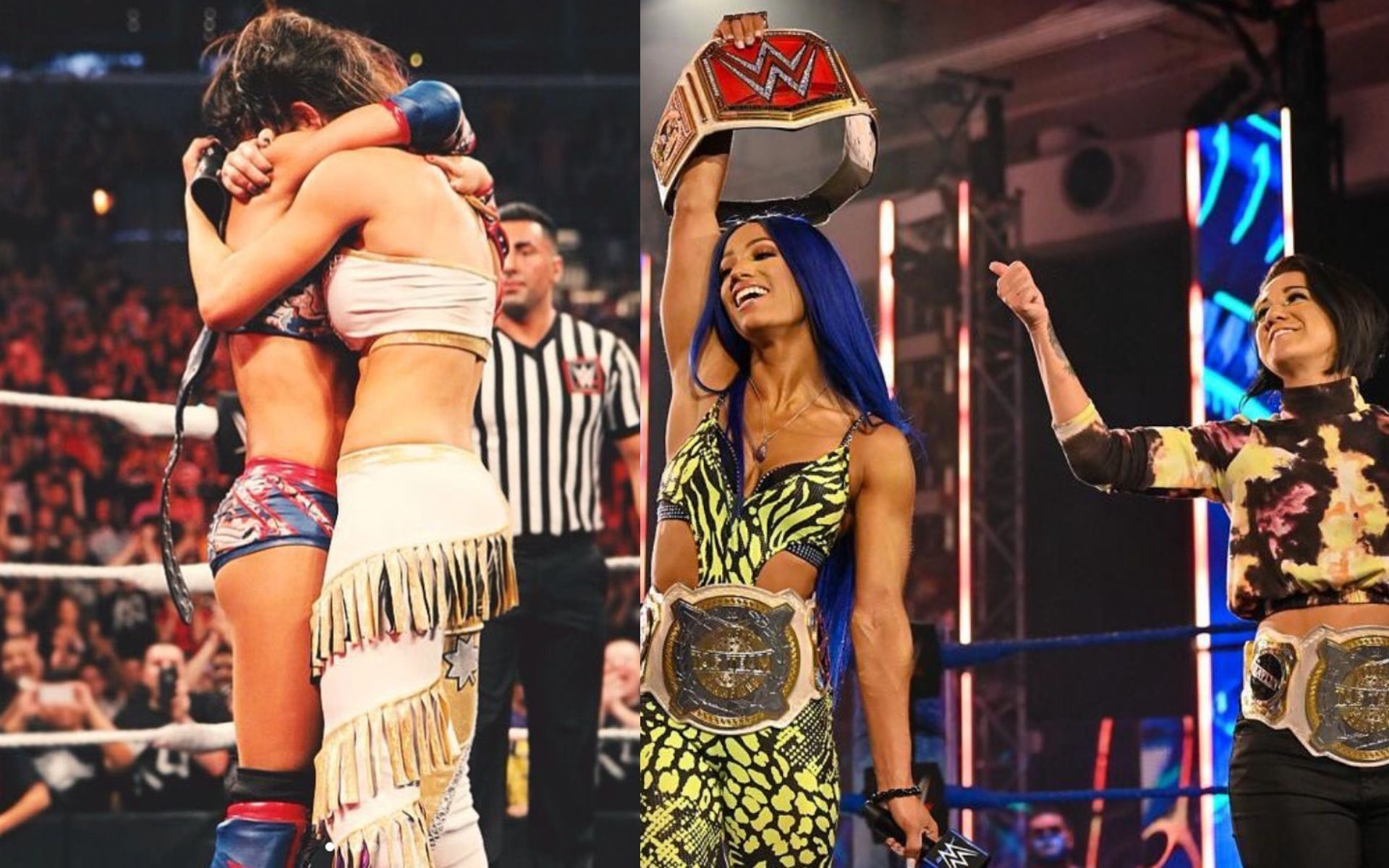 Mercedes Mone (fka Sasha Banks) and Bayley had some top notch matches in WWE (Images: Mercedes Mone