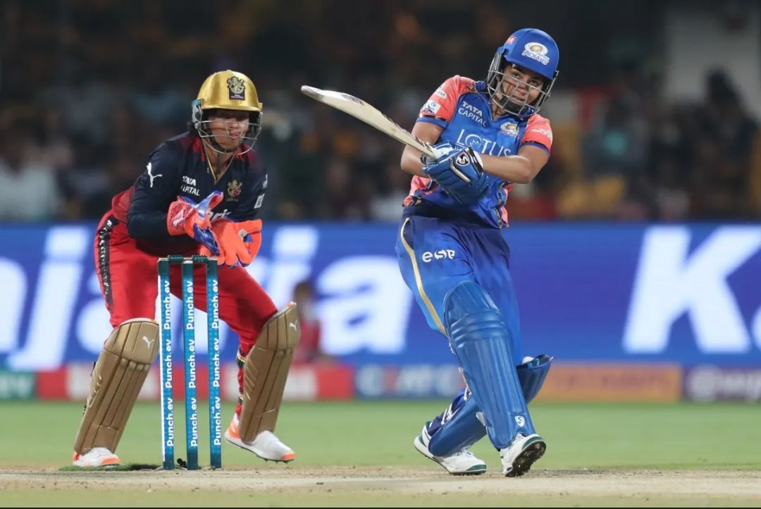 Yastika Bhatia for Mumbai Indians vs Royal Challengers Bangalore