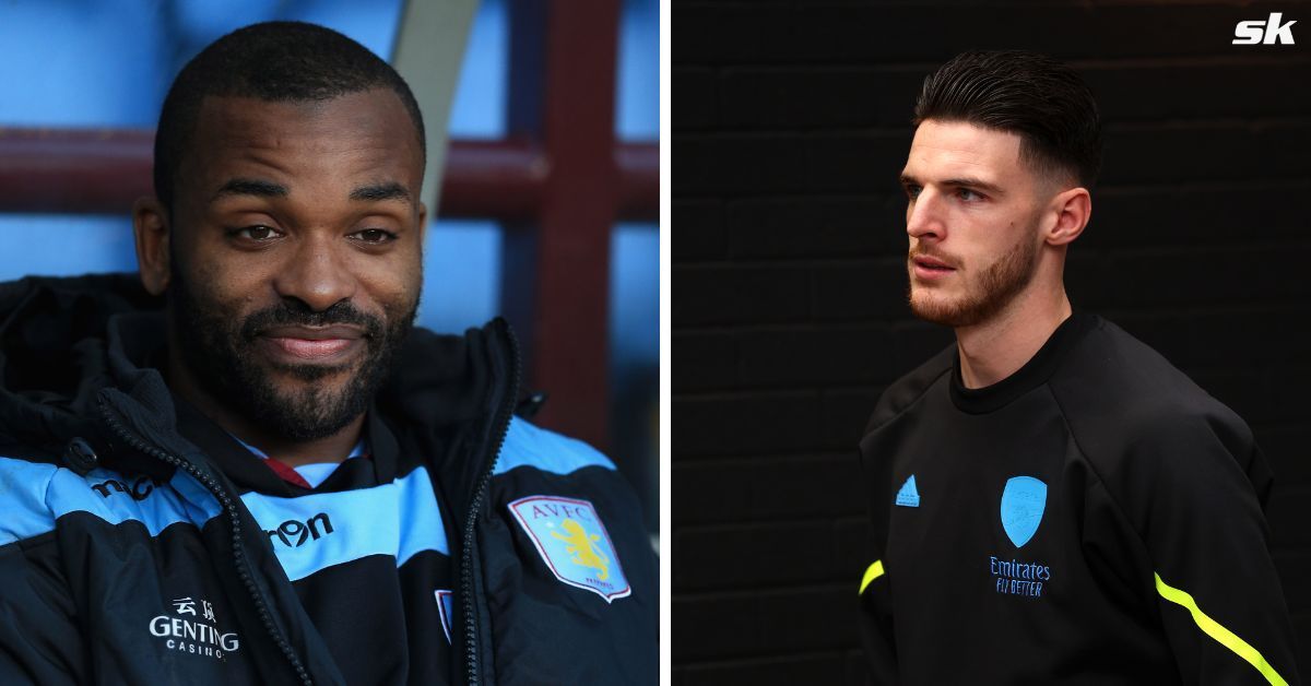 Darren Bent (left) and Declan Rice