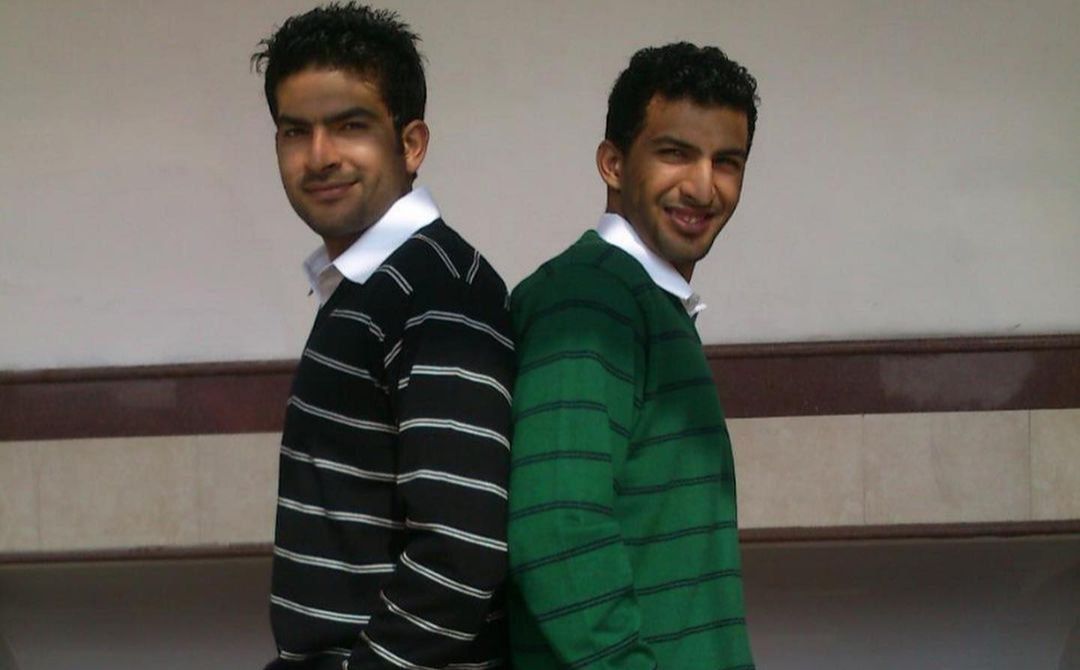 Rishi Dhawan with his brother