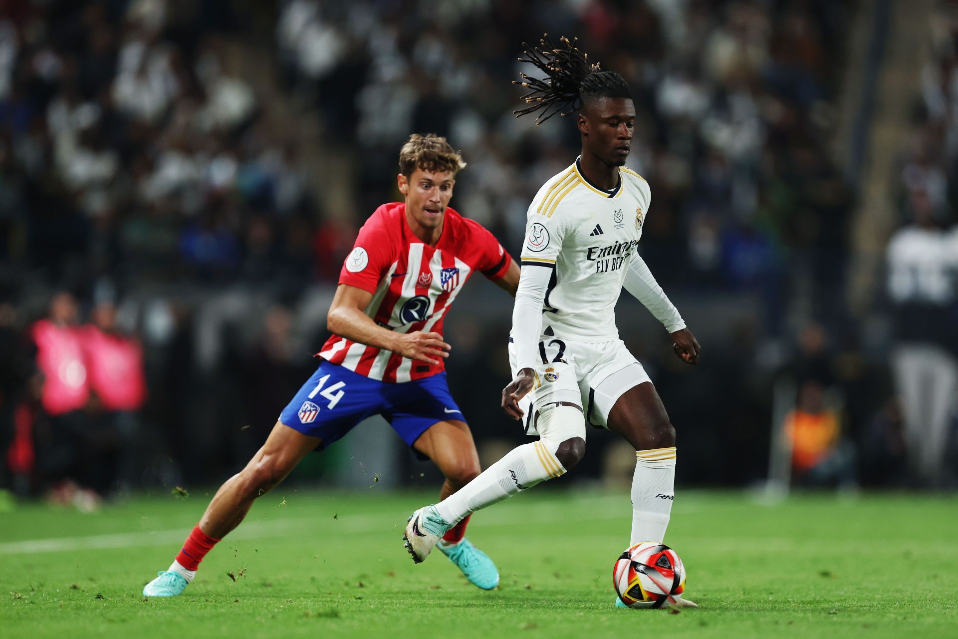 Eduardo Camavinga (right) is key figure at the Santiago Bernabeu.