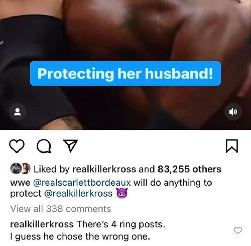 Killer Kross comments about Scarlett saving him.