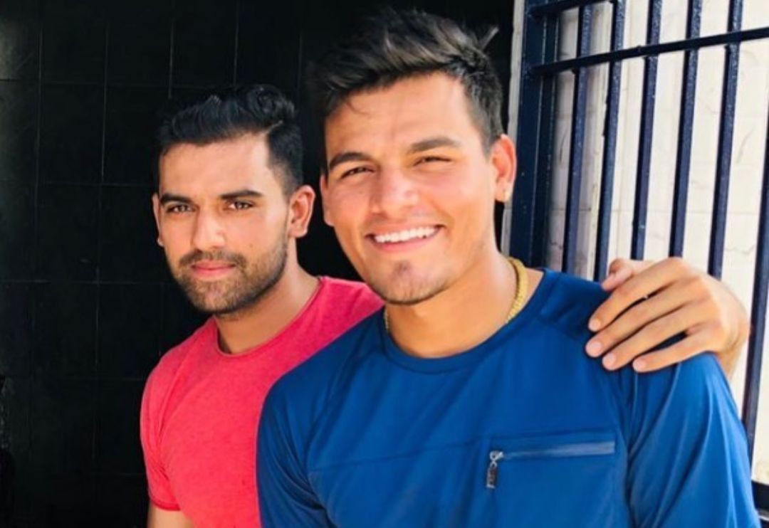 Rahul Chahar with Deepak Chahar