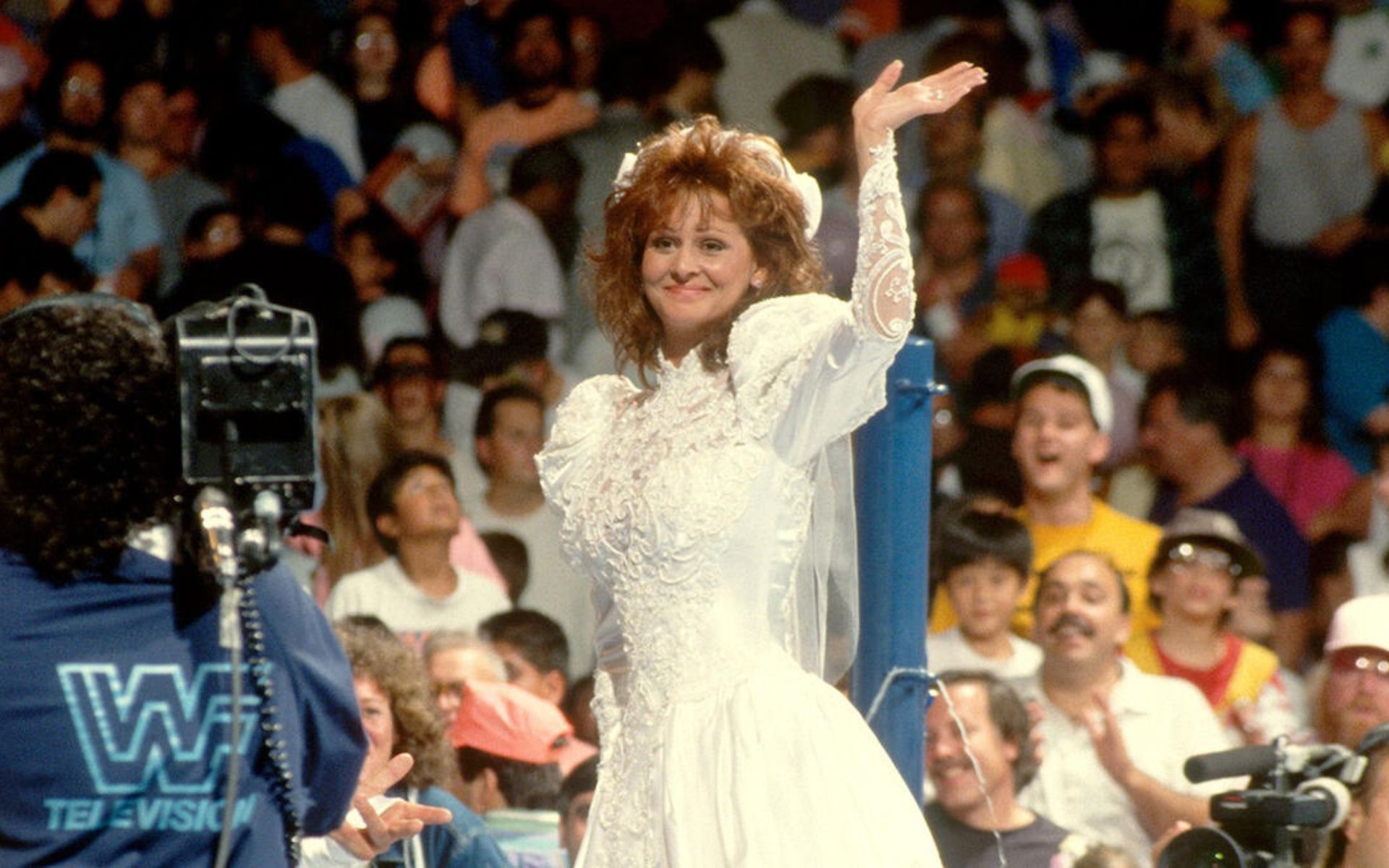 The beautiful Miss Elizabeth in her wedding gown.