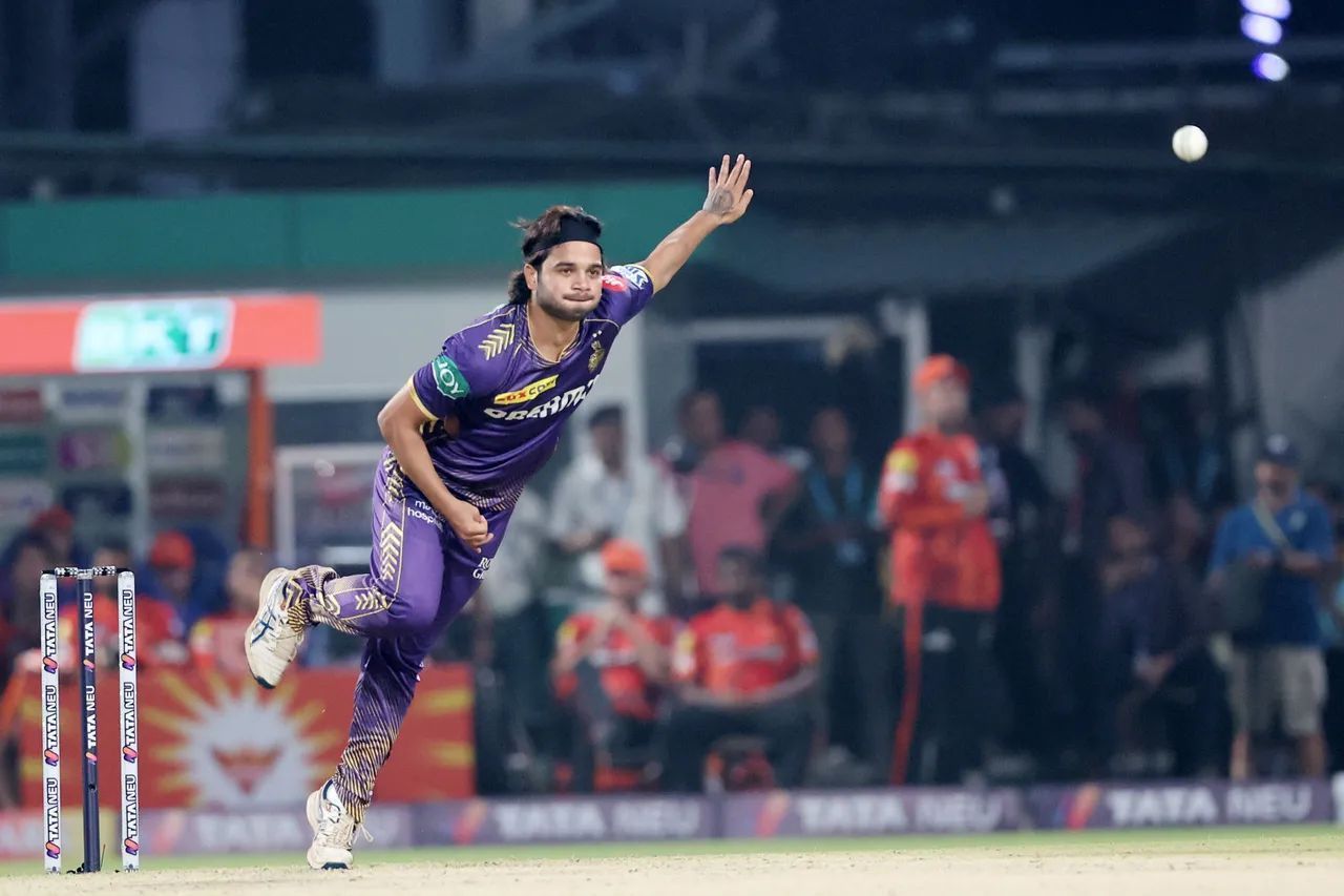 Suyash Sharma in action (Credits: IPL)