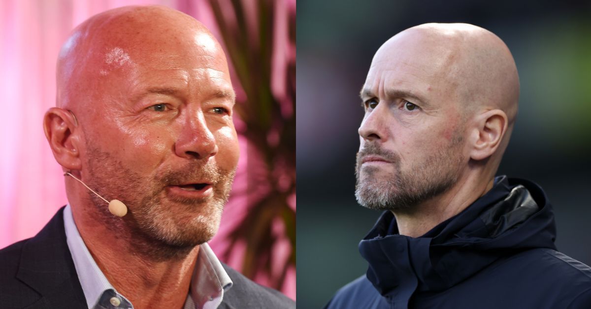 Alan Shearer and Erik ten Hag 