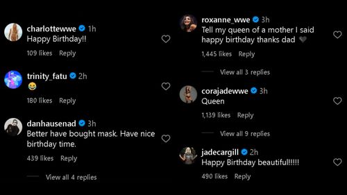 Screengrab of reactions to CM Punk's Instagram update