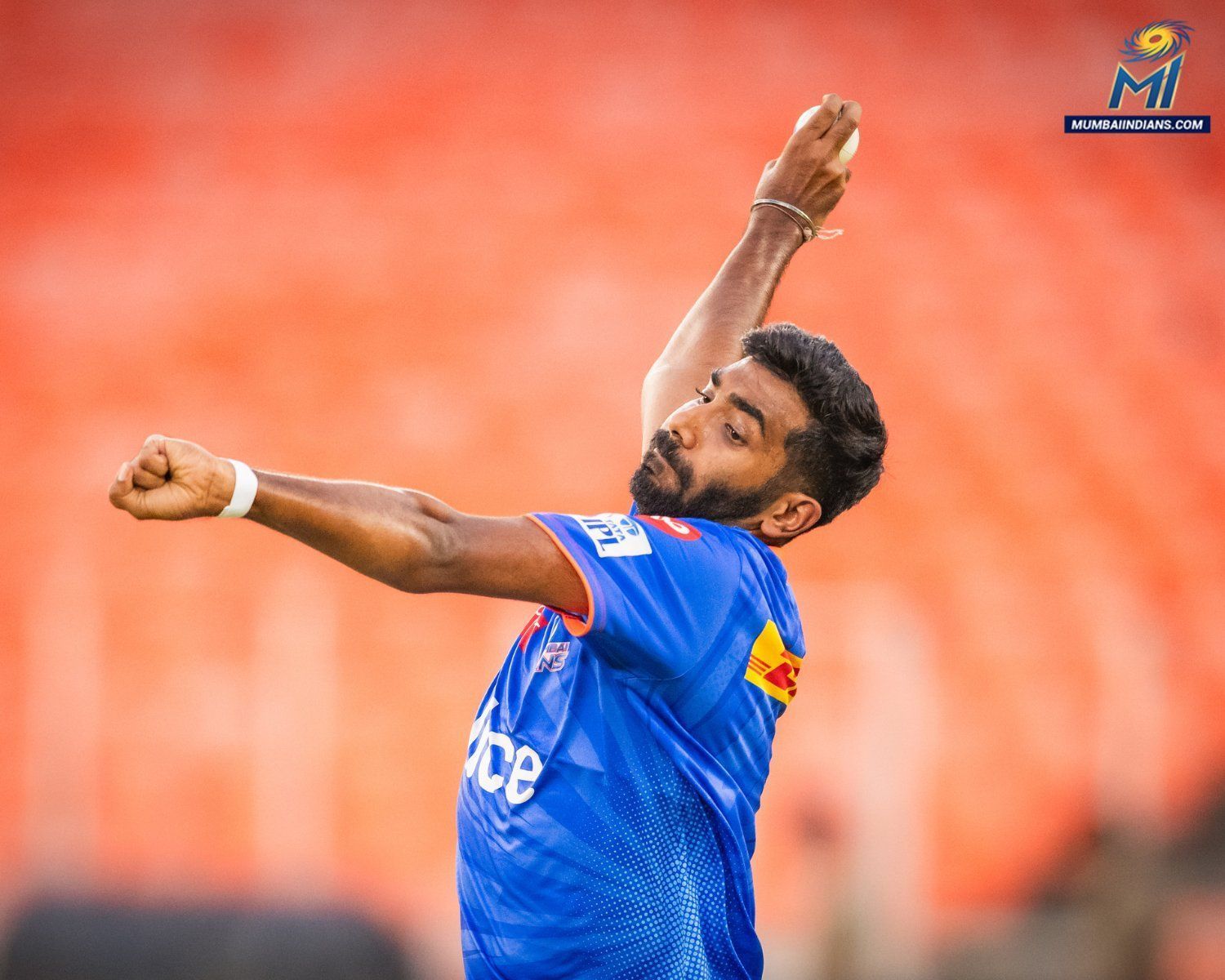 MI&#039;s Jasprit Bumrah in a practice session. [MI]