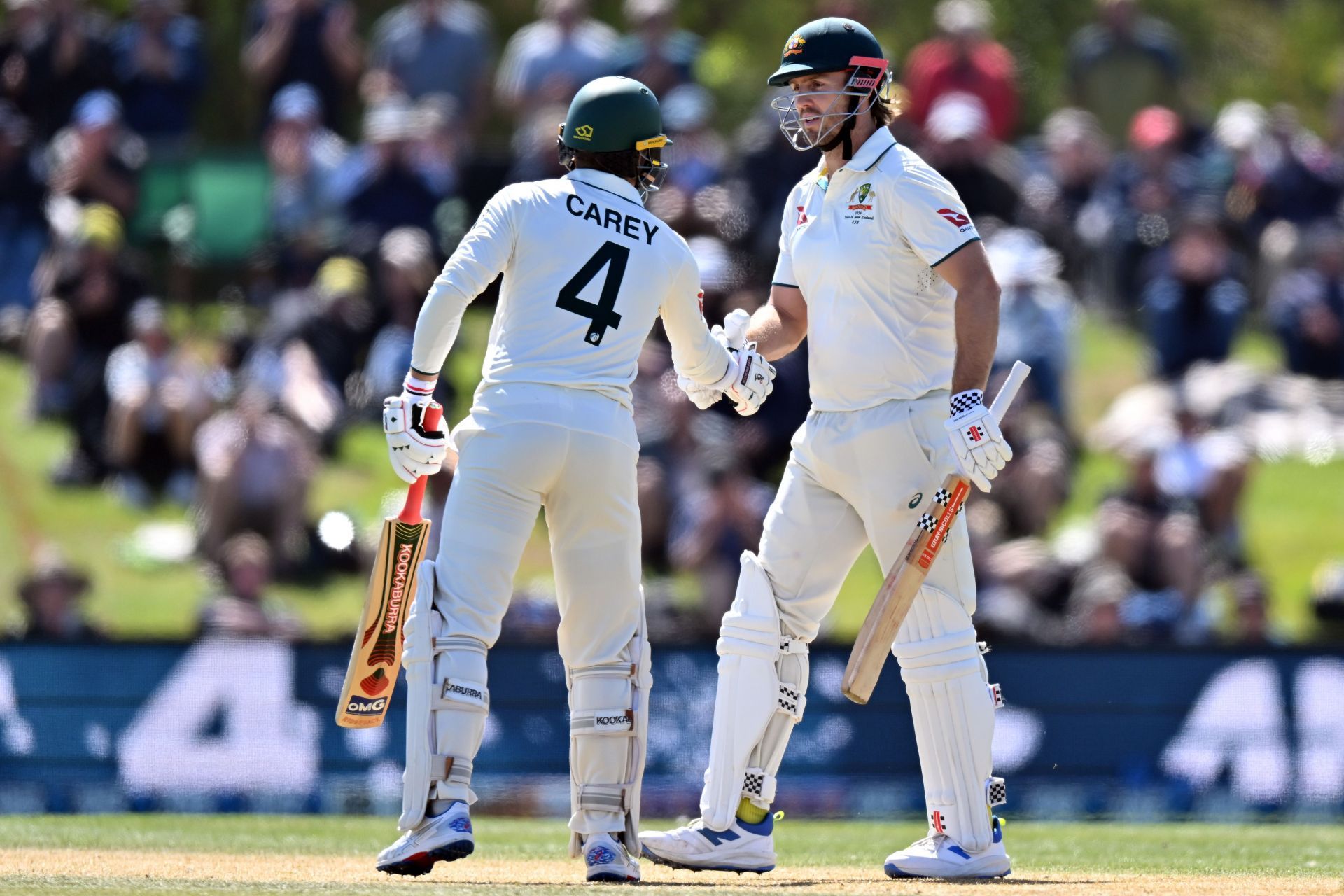 Alex Carey and Pat Cummins. (Image Credits: Getty)