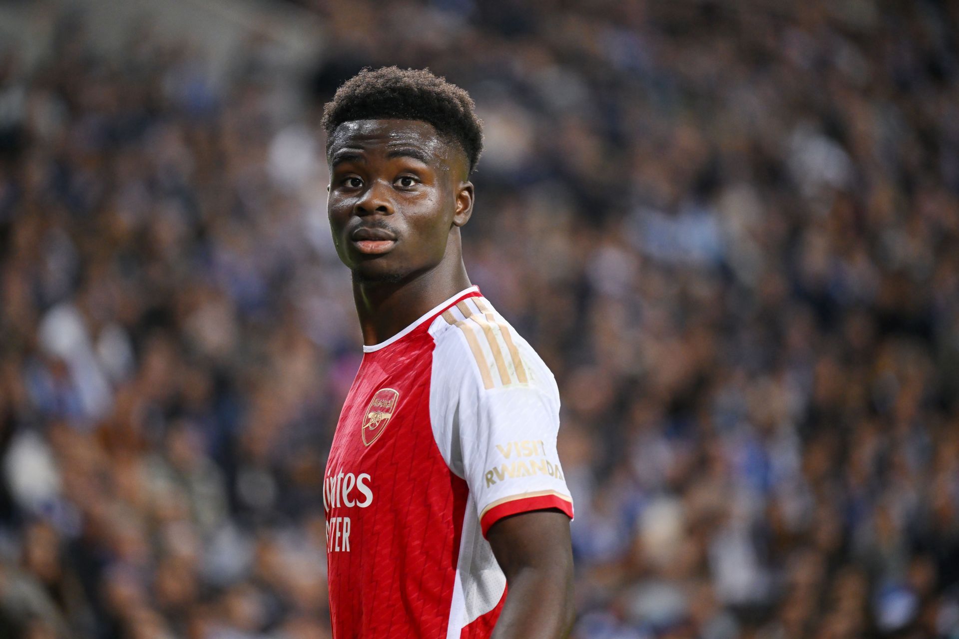 Bukayo Saka has admirers at the Parc des Princes.