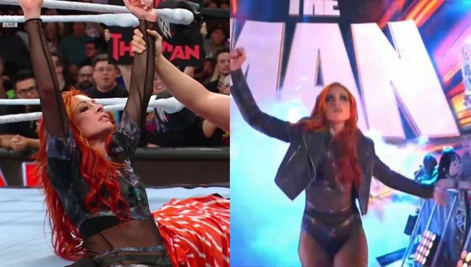 WWE Raw में Becky Lynch ने 123 किलो के रेसलर को चारों खाने चित कर रचा इतिहास, मैच में ताबड़तोड़ एक्शन से मचा जबरदस्त बवाल