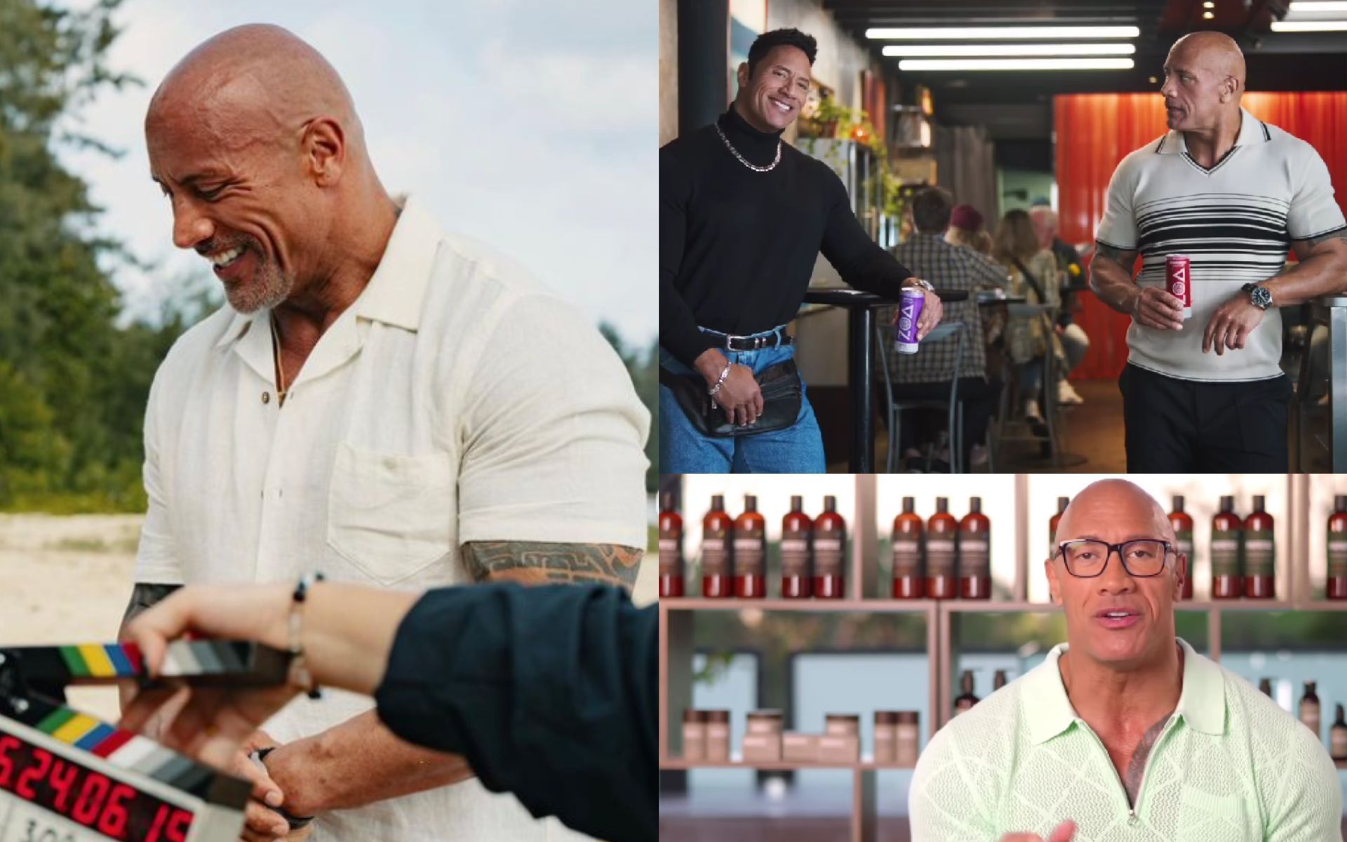 The Rock has been quite active and occupied on the business front (Image source: Papatui, Zoa Energy Drink and Seven Bucks Production Instagram) 