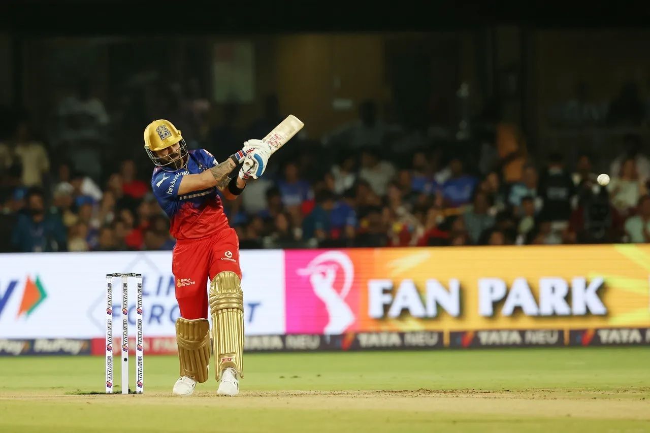 Virat Kohli played a few enterprising shots in his unbeaten half-century against KKR. [P/C: iplt20.com]