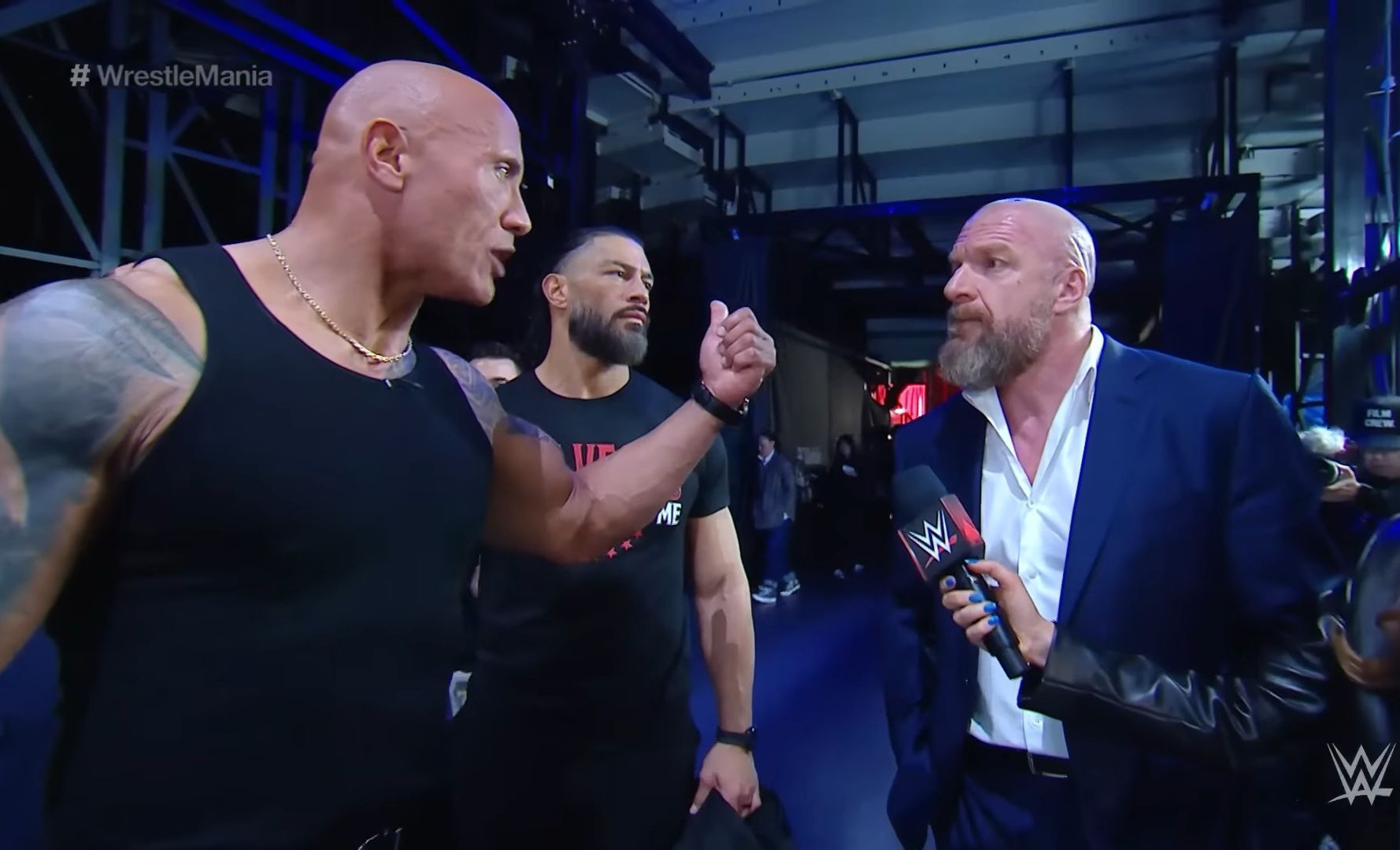 The Rock, Triple H &amp; Seth Rollins 