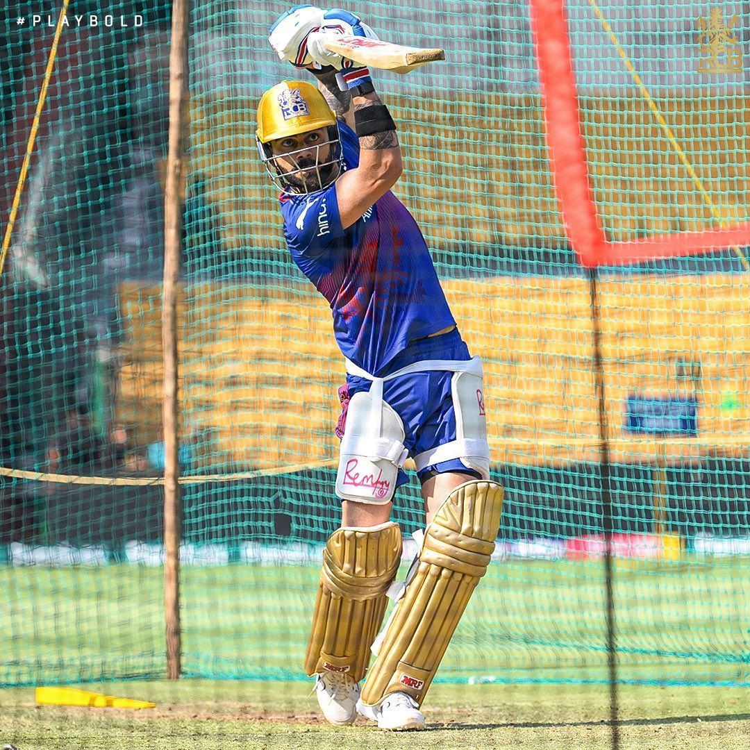 Virat Kohli practicing with RCB. [RCB]