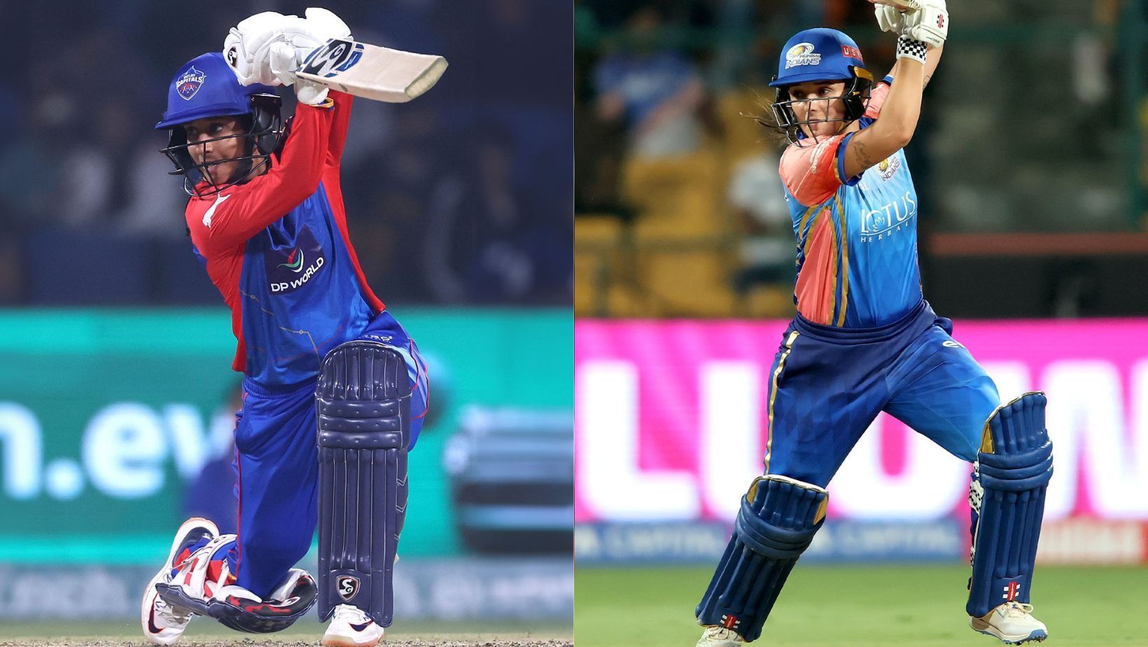 Jemimah Rodrigues of Delhi Capitals and Amelia Kerr of Mumbai Indians 